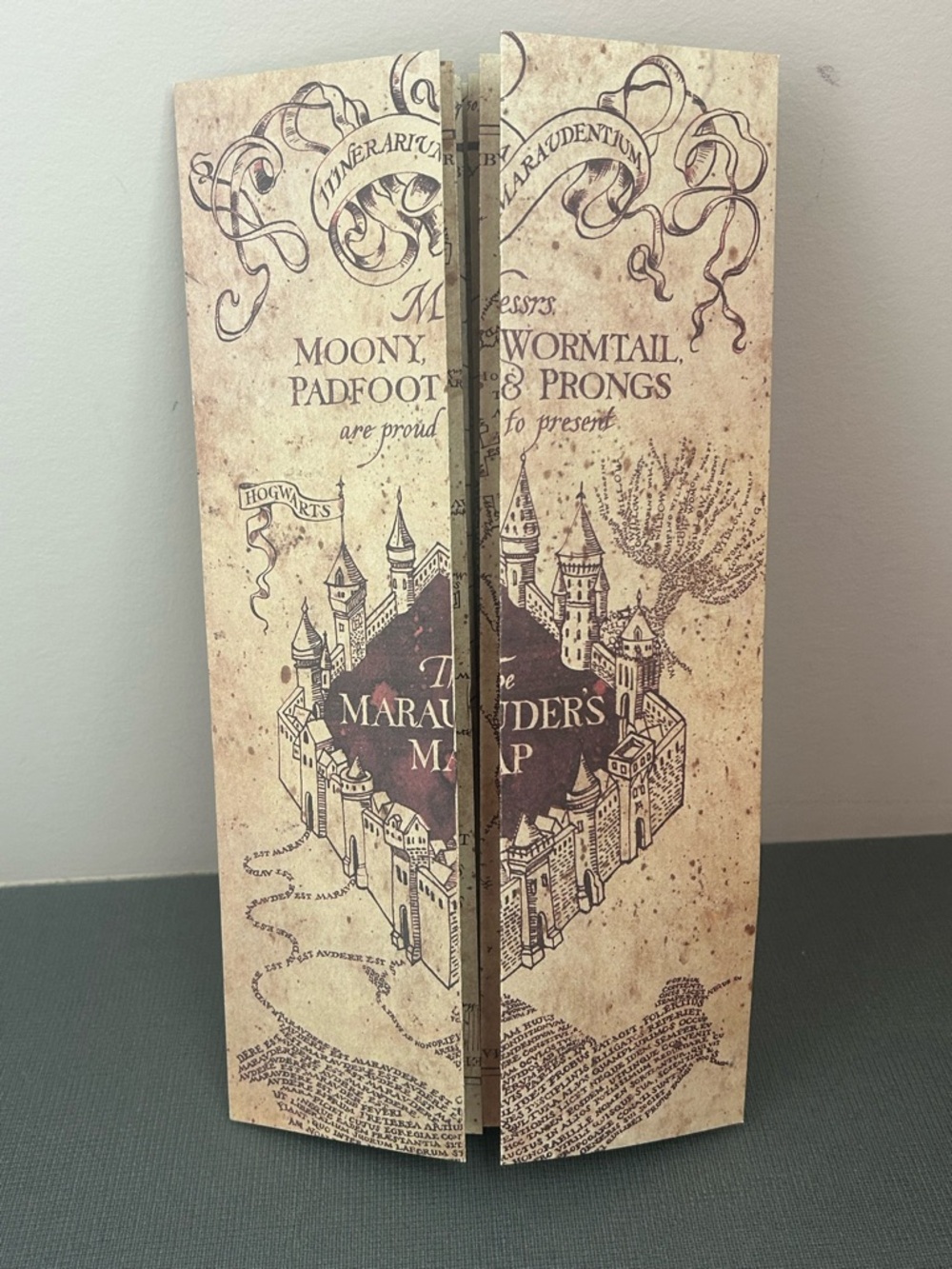 Miniature Marauder’s Map Designed by MinaLima - DOES NOT COME WITH BOOK